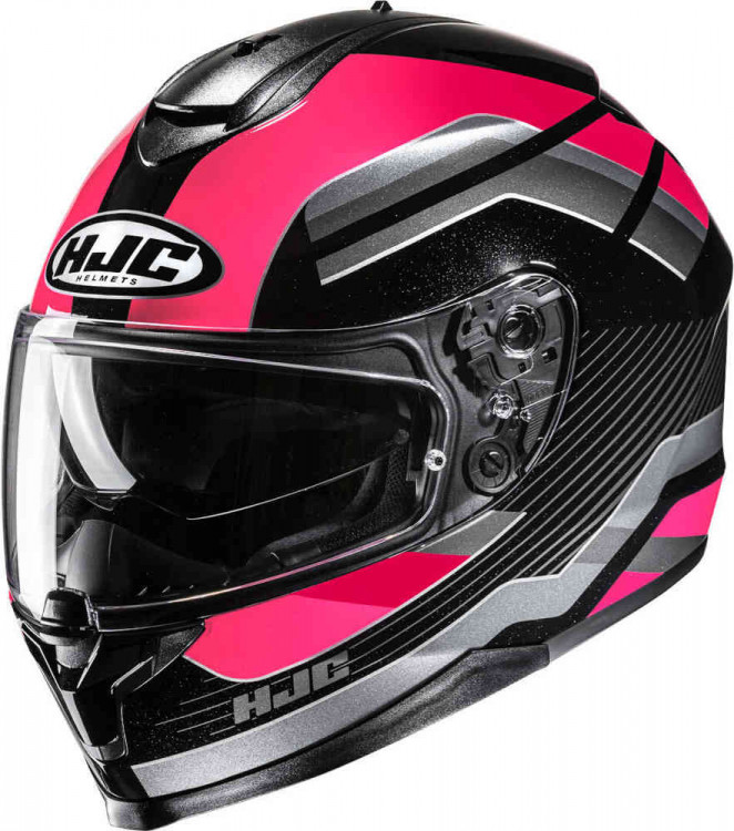 Мотошлем интеграл HJC C70N Belis Черный/Розовый 18470809