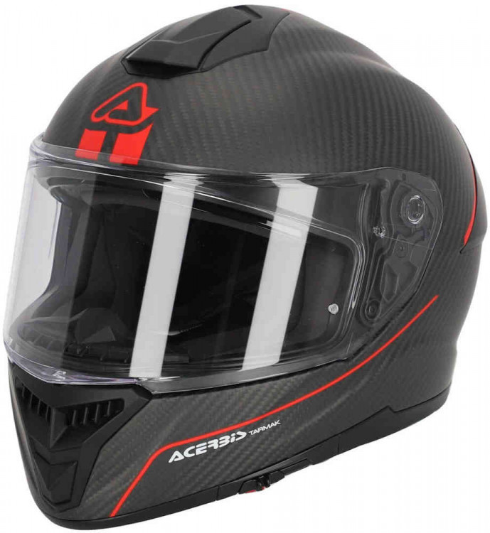 Мотошлем интеграл Acerbis Tarmak 2024 Черный матовый/Красный 0025313.323.070