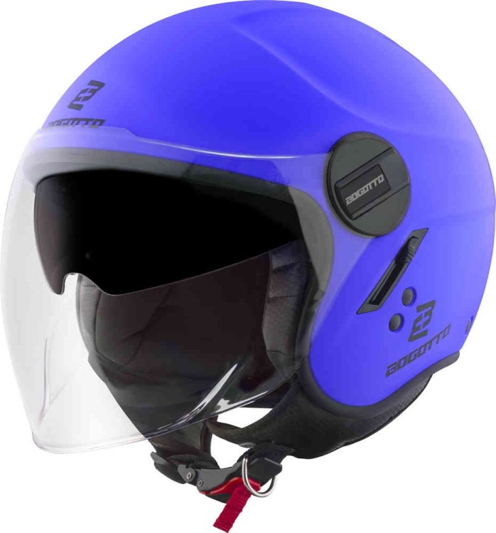 Мотошлем открытый Bogotto H595-1 SPN Матовый синий BGT-05-MH-086-40-XS