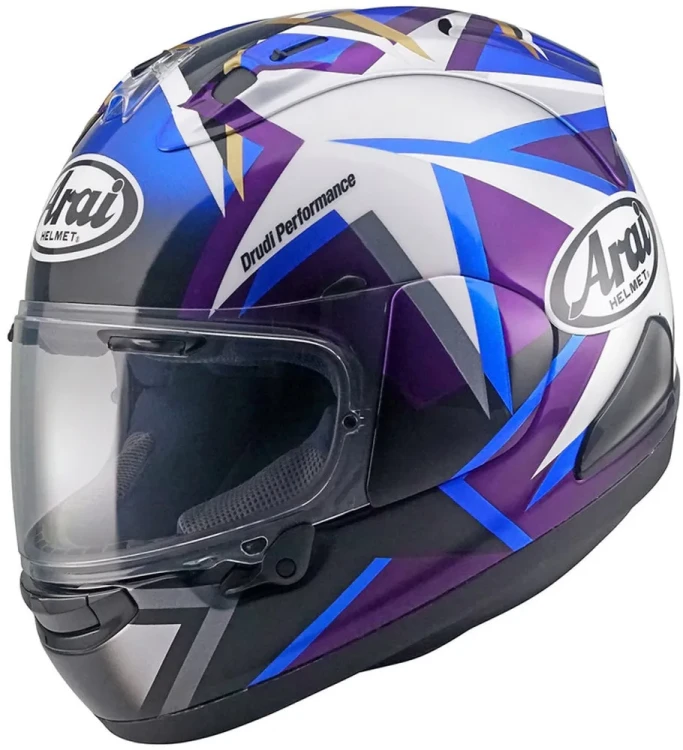 Мотошлем интеграл Arai RX-7V Evo MVK Stars