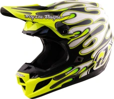 Мотошлем для мотокросса и эндуро Troy Lee Designs SE5 Composite MIPS Overspray Neon