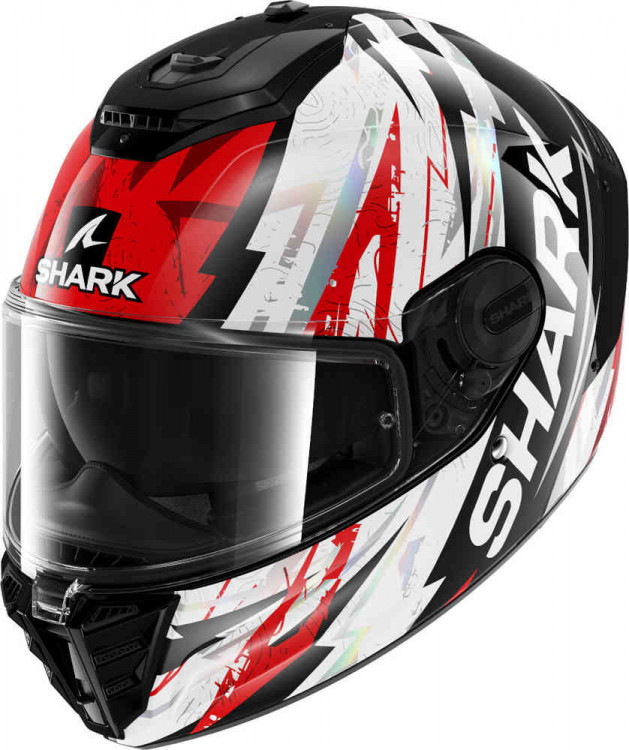 Мотошлем интеграл Shark Spartan RS Hibolt Черный/Белый/Красный HE8119E-KRU-XS