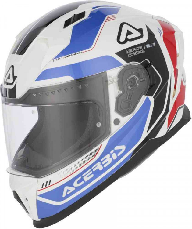 Мотошлем интеграл Acerbis X-Way Graphic Logo Белый/Синий 0026016.232.068