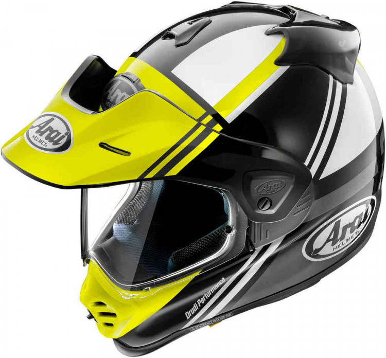 Мотошлем для мотокросса и эндуро Arai Tour-X5 Cosmic Желтый/Черный/Белый 8008934012