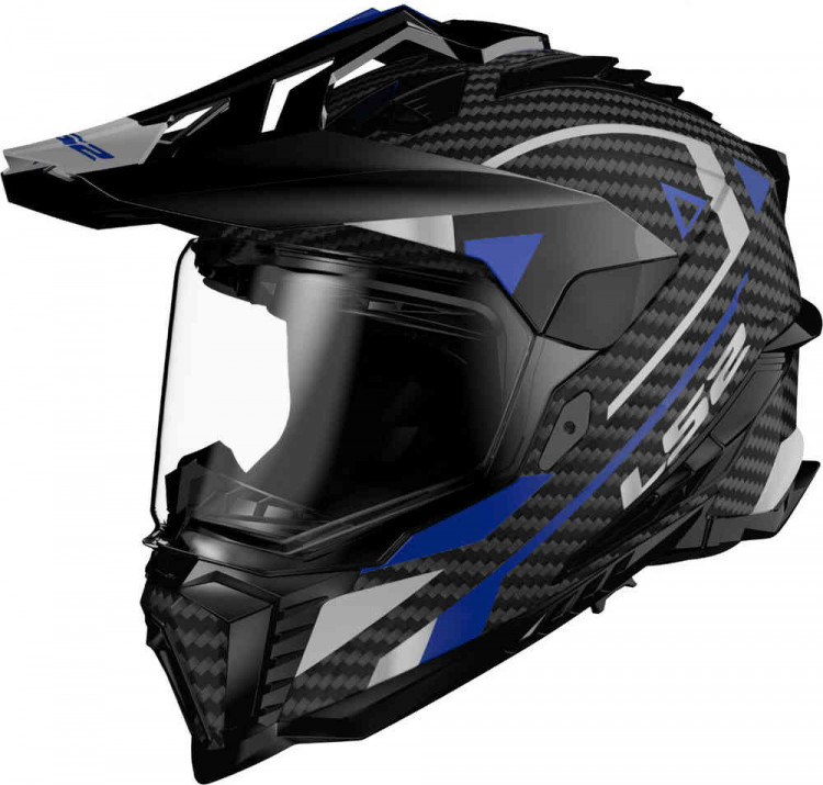 Мотошлем для мотокросса и эндуро LS2 MX701 Explorer Carbon Adventure  467016326XS
