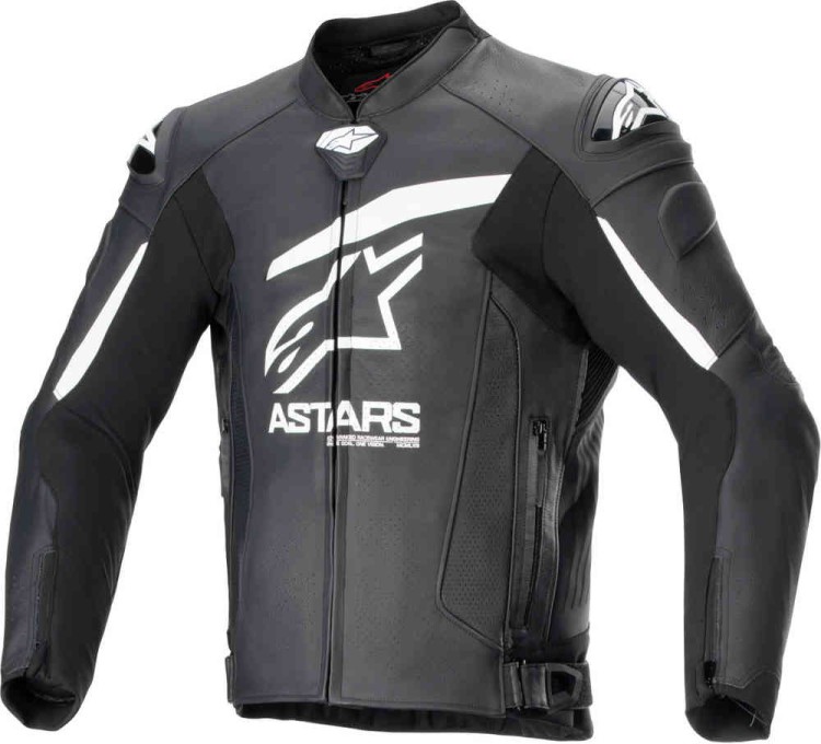 Мотокуртка кожаная мужская Alpinestars GP Plus R V4 Airflow Черный/Белый 3100624-12-50