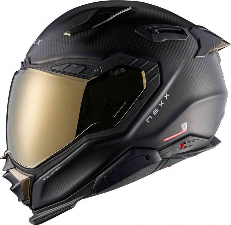 Мотошлем интеграл Nexx X.WST 3 Zero Pro Carbon карбон/золотой матовый 01XS323425810XXL
