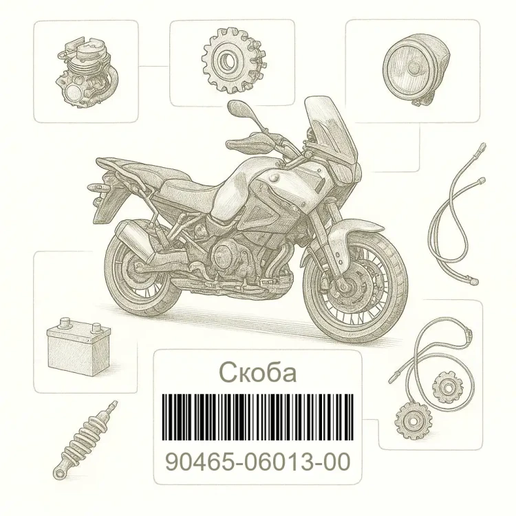 90465-06013-00 Скоба, Yamaha Номер детали 90465-06013-00, 904650601300, 90465-06013, 9046506013, 90465 06013
