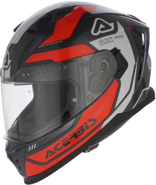 Мотошлем интеграл Acerbis X-Way Graphic Logo Серый/Оранжевый 0026016.207.061