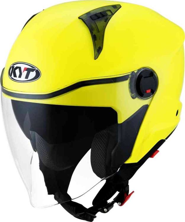 Мотошлем открытый KYT D-City Plain Желтый Y6DC00W5.6