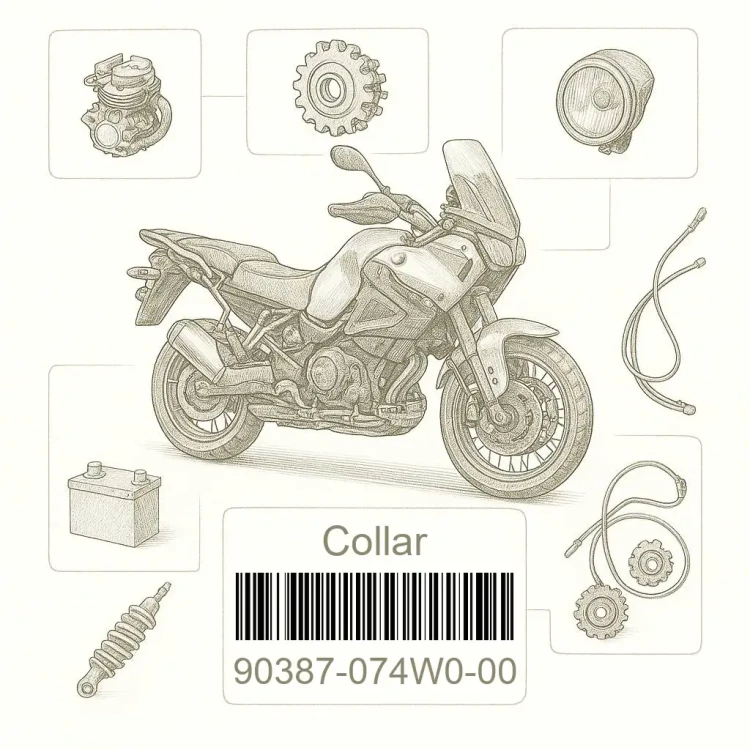 90387-074W0-00 Collar, Yamaha Номер детали 90387-074W0-00, 90387074W000, 90387-074W0, 90387074W0, 90387 074W0
