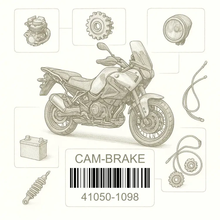 41050-1098 CAM-BRAKE, Kawasaki Номер детали 41050-1098, 410501098