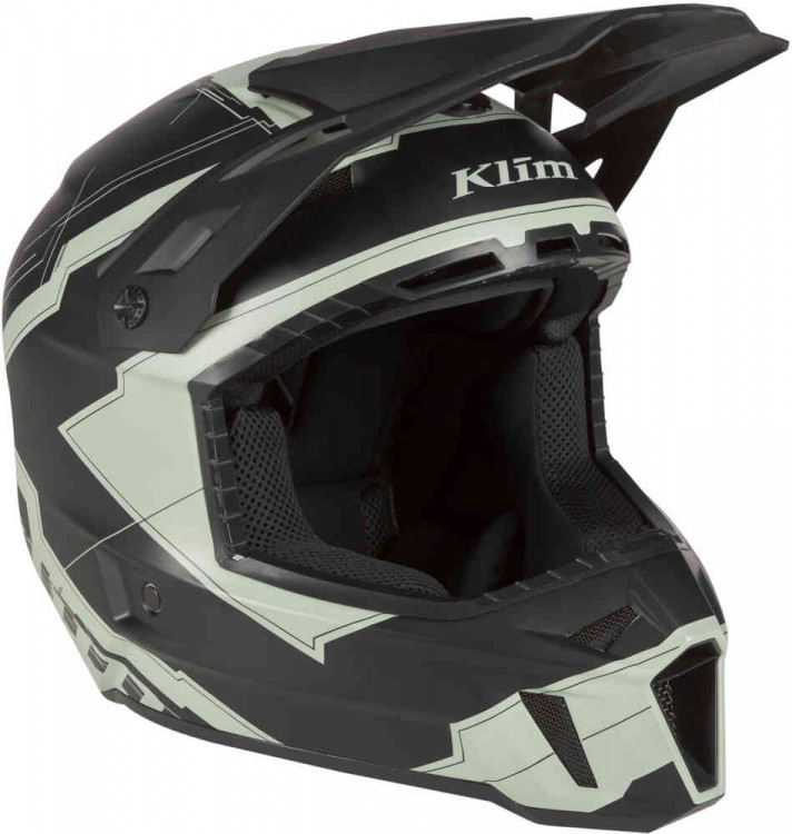 Мотошлем для мотокросса и эндуро Klim F3 Verge Черный/Серый 3769-001-150-015