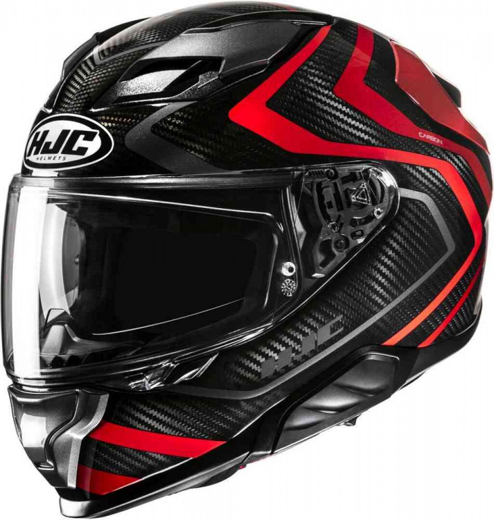 Мотошлем интеграл HJC F71 Carbon Nevio Черный/Красный 15950106
