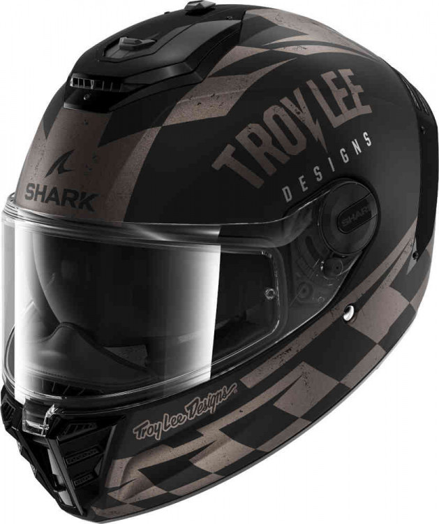 Мотошлем интеграл Shark Spartan RS Raceshop Черный матовый/антрацит HE8118E-KAS-XS