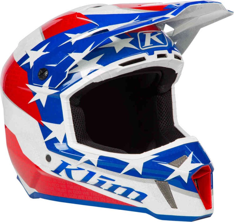Мотошлем для мотокросса и эндуро Klim F3 Patriot 2.0
