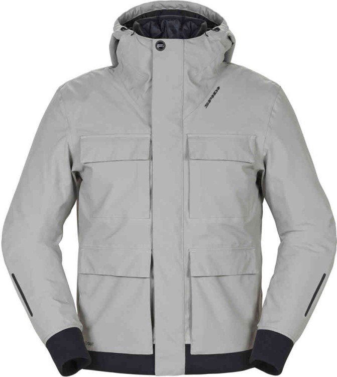 Мотокуртка текстильная мужская Spidi Riding Parka H2Out Светло-серый D294-120-M