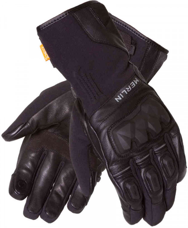 Мотоперчатки для города, спорта и туринга Merlin Rexx All Season Hydro D3O  MWG045-BLK-SML