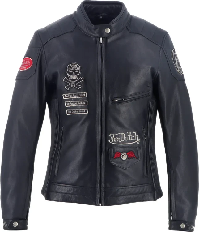 Мотокуртка кожаная женская Von Dutch X Helstons Pretty