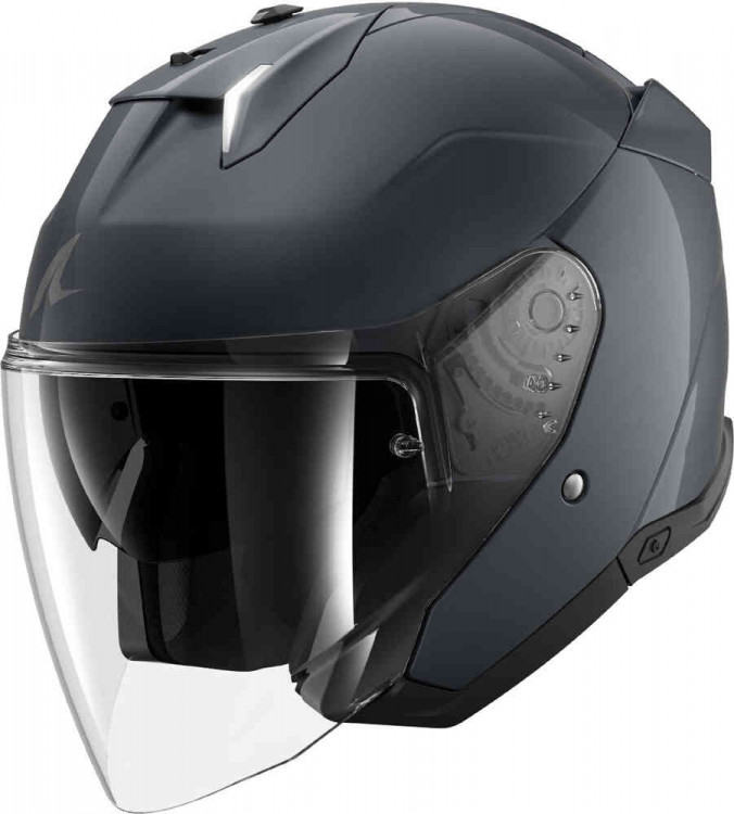 Мотошлем открытый Shark Skwal i3 Jet Blank Антрацитовый HE3500E-A05-XS