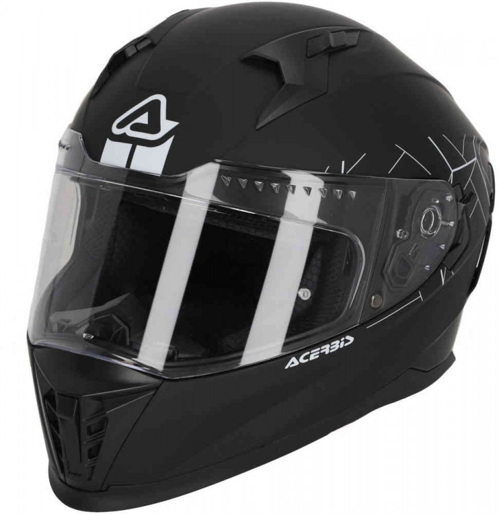 Мотошлем интеграл Acerbis X-Way Solid Черный матовый 0025402.090.064