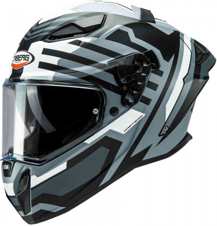 Мотошлем интеграл Caberg Drift Evo II Horizon Черный/Серый/Белый CA15013027-XS