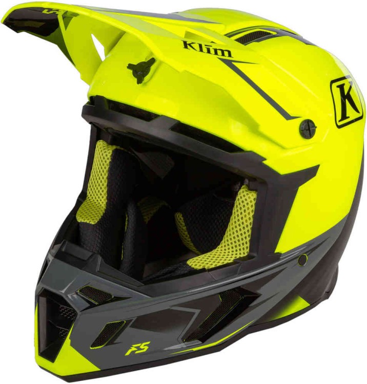Мотошлем для мотокросса и эндуро Klim F5 Legion Hi-Vis