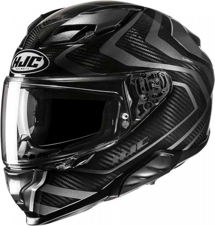Мотошлем интеграл HJC F71 Carbon Nevio Черный/Серый 15950506