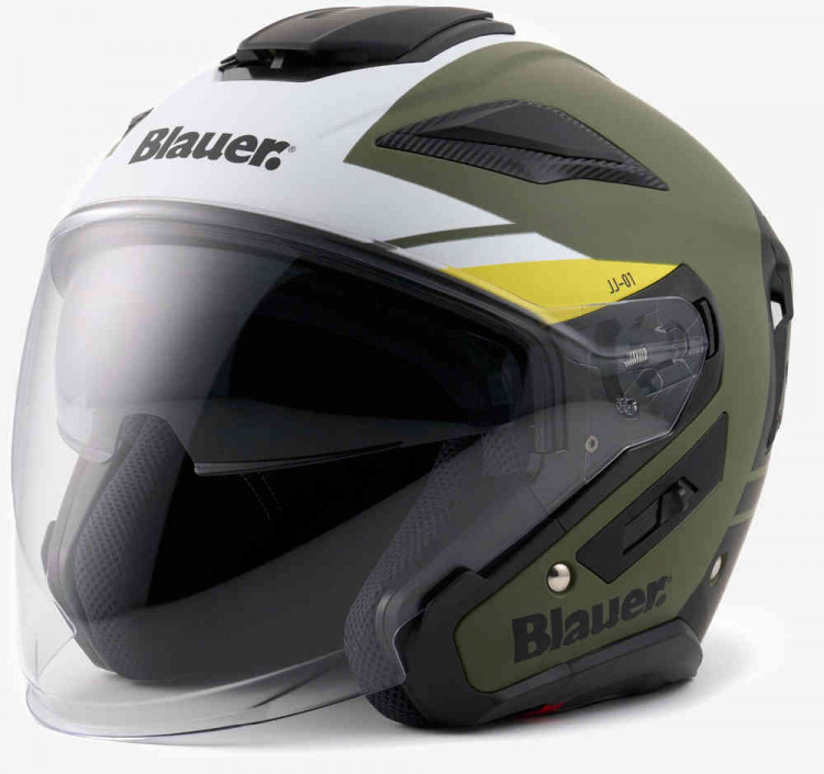 Мотошлем открытый Blauer JJ-01 Матовый зеленый 12CBKHU30118-H00001-H67-XS