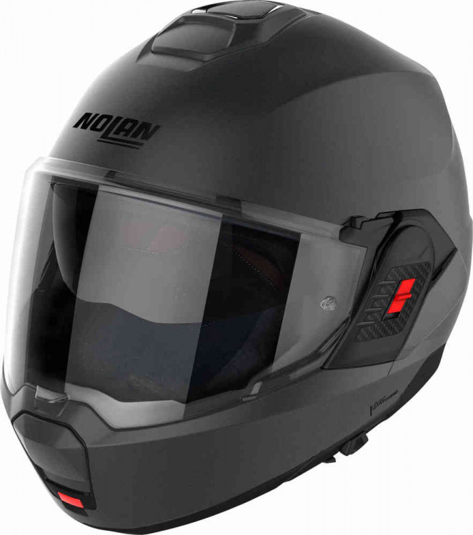 Мотошлем модуляр Nolan N120-1 06 Classic N-Com Матовый серый N1F0000270027