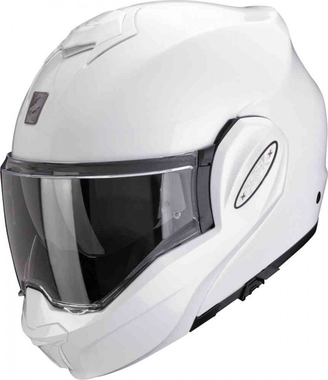 Мотошлем модуляр Scorpion Exo-Tech Evo Pro Solid Белый 119-100-70-02