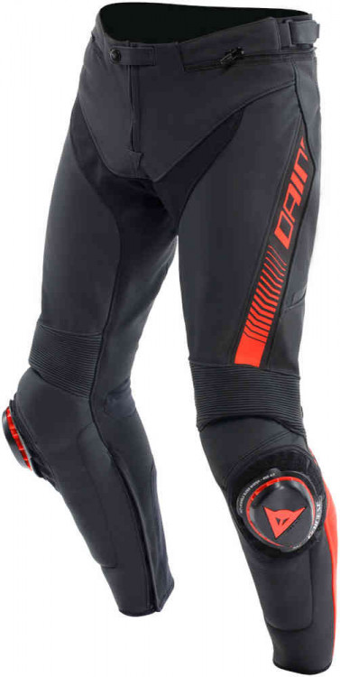 Мотоштаны кожаные мужские Dainese Super Speed Черный/Красный 15500001-628-44
