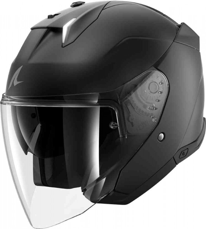 Мотошлем открытый Shark Skwal i3 Jet Blank Черный матовый HE3501E-KMA-XS