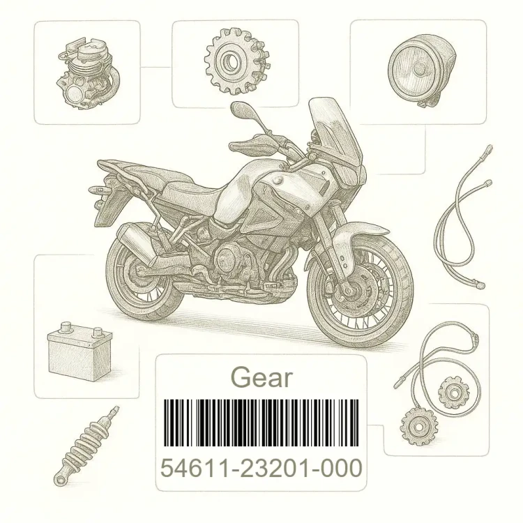 54611-23201-000 Gear, speedometer (nt:26), Suzuki Номер детали 54611-23201-000, 5461123201000, 54611-23201, 5461123201, 54611 23201