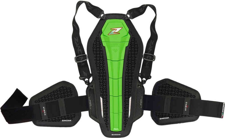 Мотозащита Zandona Hybrid Back Pro RS X6 Черный/Зеленый 1306RSGNUNBK
