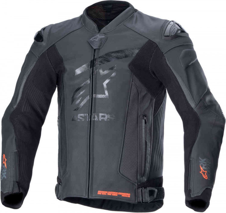 Мотокуртка кожаная мужская Alpinestars GP Plus R V4 Rideknit чёрный 3100324-1100-50