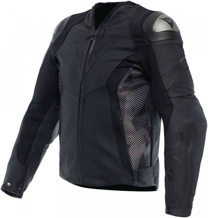 Мотокуртка кожаная мужская Dainese Avro 5 Черный/Серый 15300001-604-44