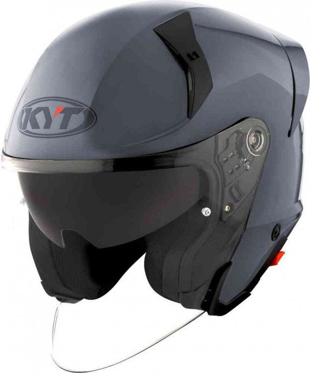 Мотошлем открытый KYT TTR-Jet Plain Серый Y6TJ00W1.2