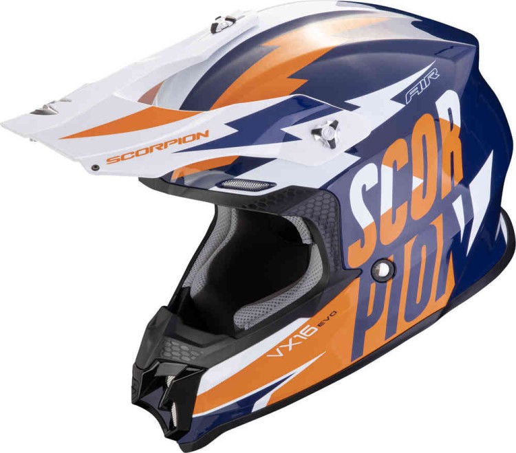 Мотошлем для мотокросса и эндуро Scorpion VX-16 Evo Air Slanter Motocross