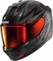 Мотошлем интеграл Shark D-Skwal 3 Blast-R Черный/Серый/Красный