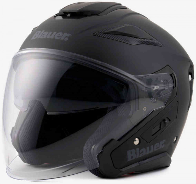 Мотошлем открытый Blauer JJ-01 Monocolor Черный матовый 12CBKHU30118-H00002-H07-XS