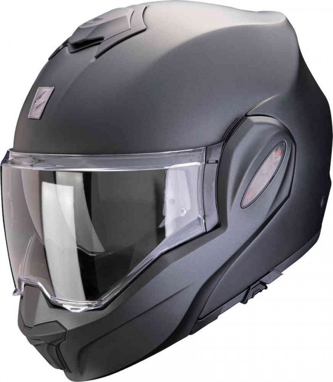 Мотошлем модуляр Scorpion Exo-Tech Evo Pro Solid Черный матовый 119-100-285-04