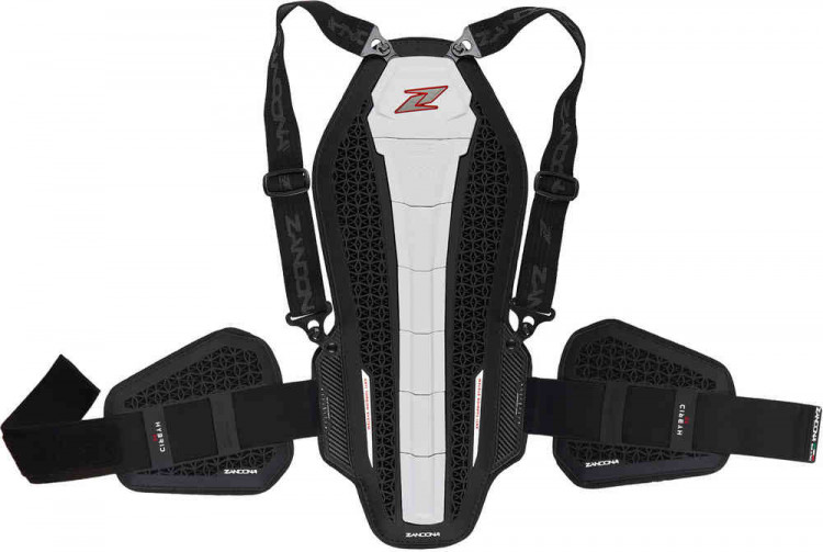 Мотозащита Zandona Hybrid Back Pro RS X7 Черный/Белый 1307RSWEUNBK