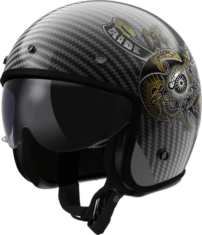 Мотошлем открытый LS2 OF601 Bob II Carbon Custom