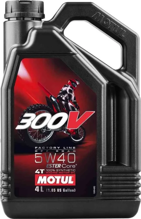 MOTUL 300V 4T Factory Line Off Road 5W40 110286-4