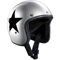Мотошлем открытый Bandit Jet Star Silver
