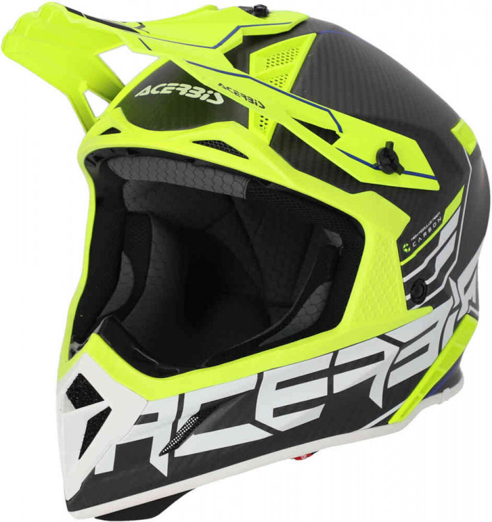 Мотошлем для мотокросса и эндуро Acerbis Steel Carbon 2023 Черный/Желтый 0025047.457.061