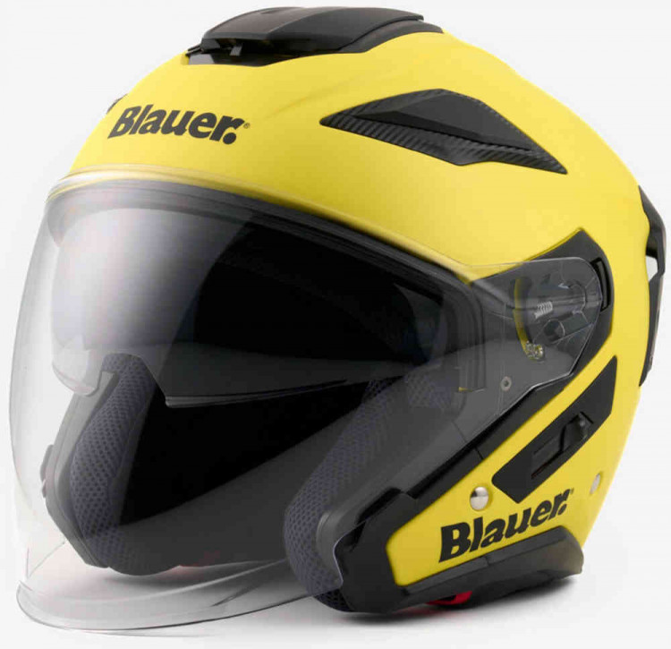 Мотошлем открытый Blauer JJ-01 Monocolor Желтый матовый 12CBKHU30118-H00002-H140-XS