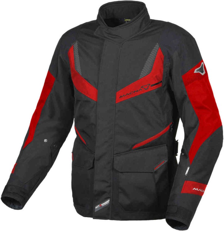 Мотокуртка текстильная мужская Macna Rancher Черный/Красный 165-3278-XXL-130