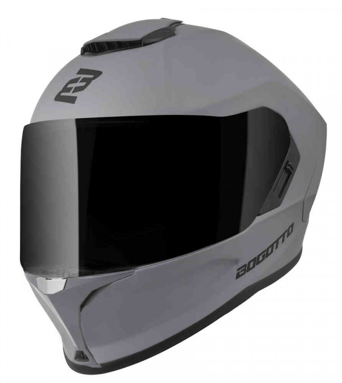 Мотошлем интеграл Bogotto Phantom Fiberglass Антрацитовый матовый BGT-32-MH-005-50-XS